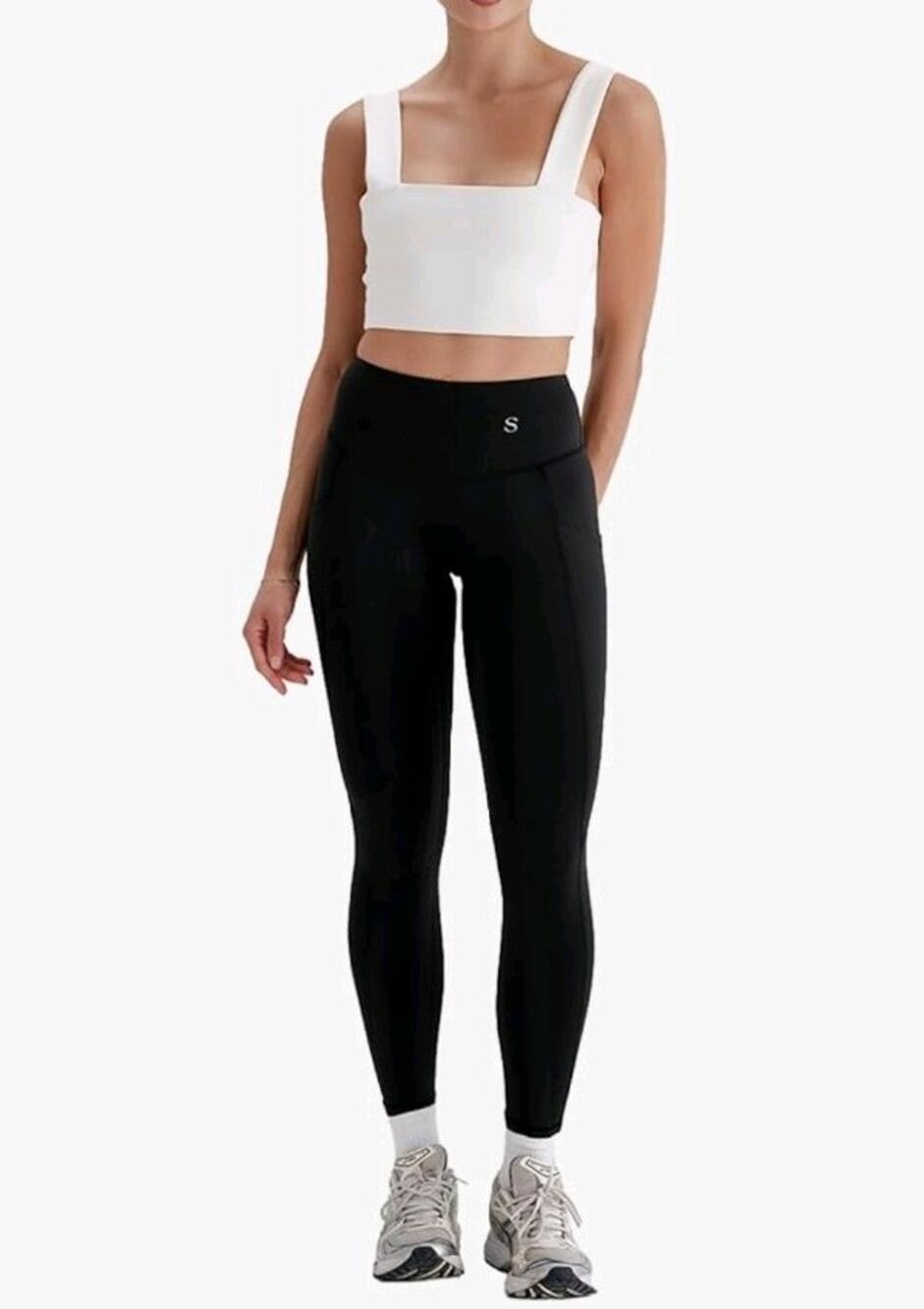Skinnify Black Leggings High Rise Compression Stretch Ankle Women’s 4X